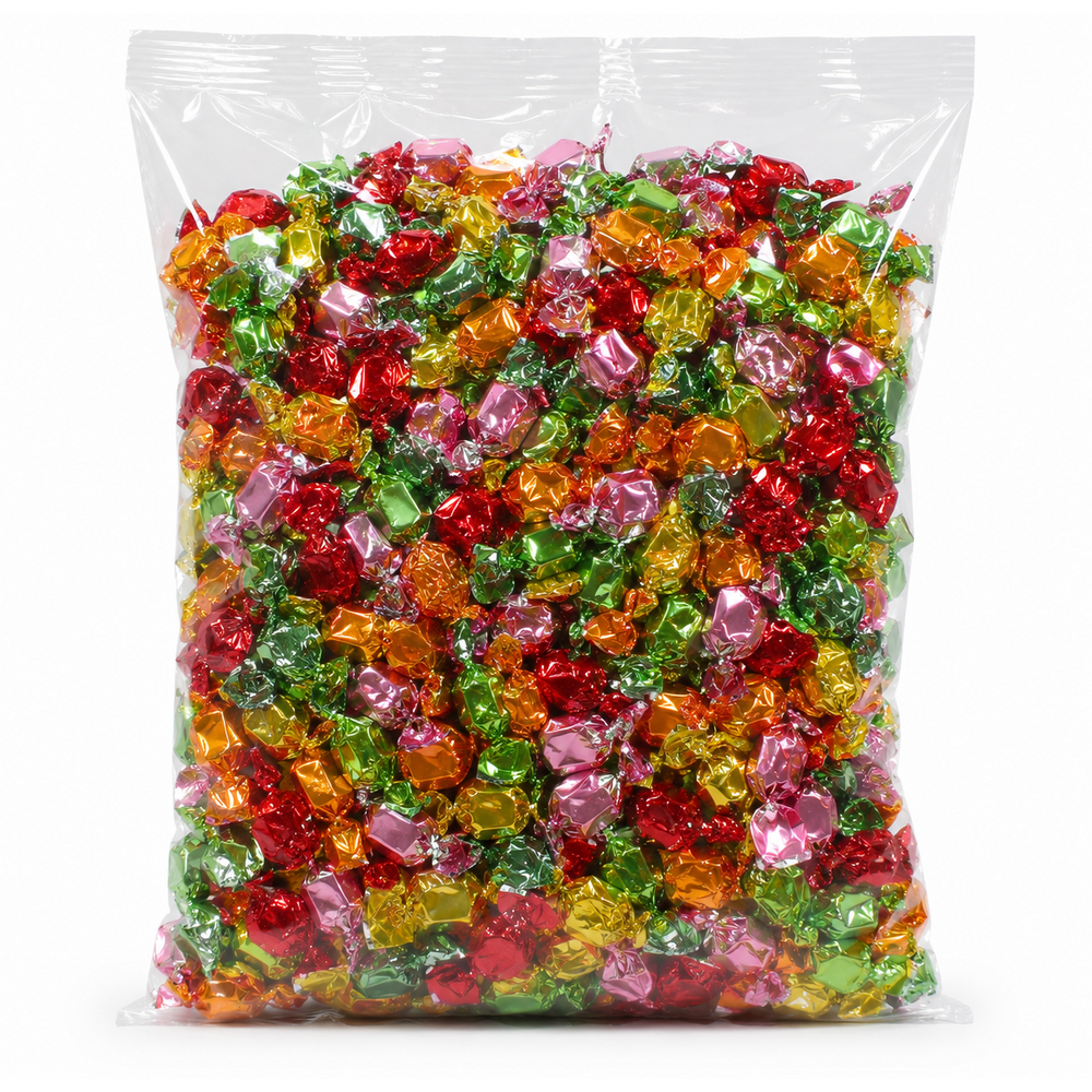 Mini Fruit Hard Candies – 1 kg Bag