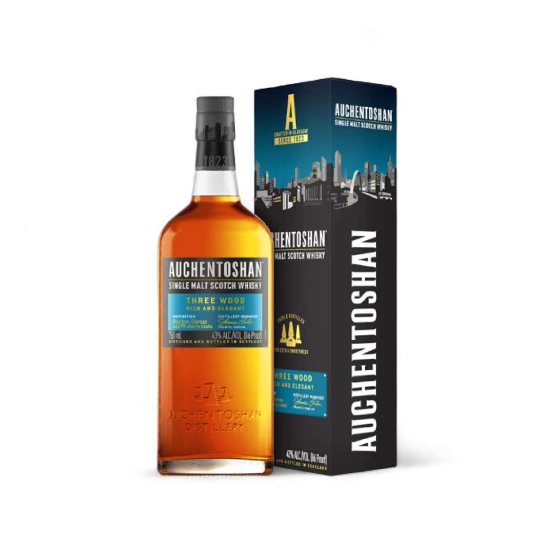Auchentoshan Three Wood Single Malt Whisky - 750ml