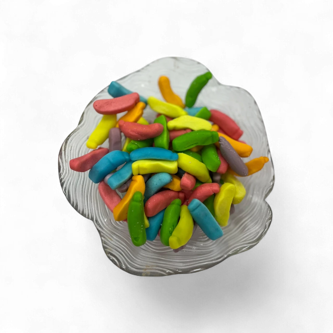 Banana-Shaped Jelly Candy - Colored