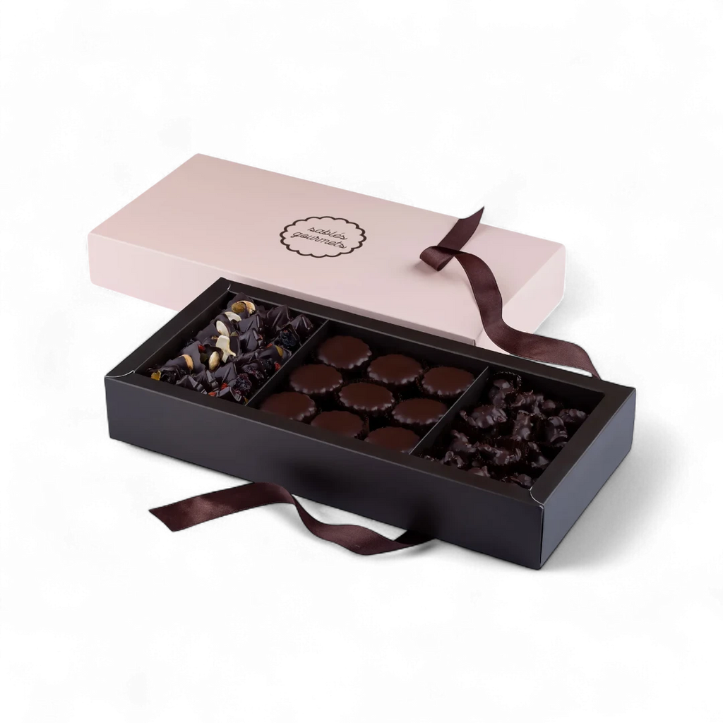 Sablés Gourmets Dark Rocher, Mendiant & Sablés Gift Box