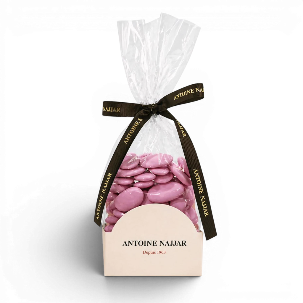 Dragée Pink Chocolate - Coated Candy with Chocolate Center