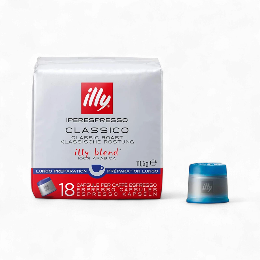 Illy Espresso Capsules Classico Lungo - 18 Pcs