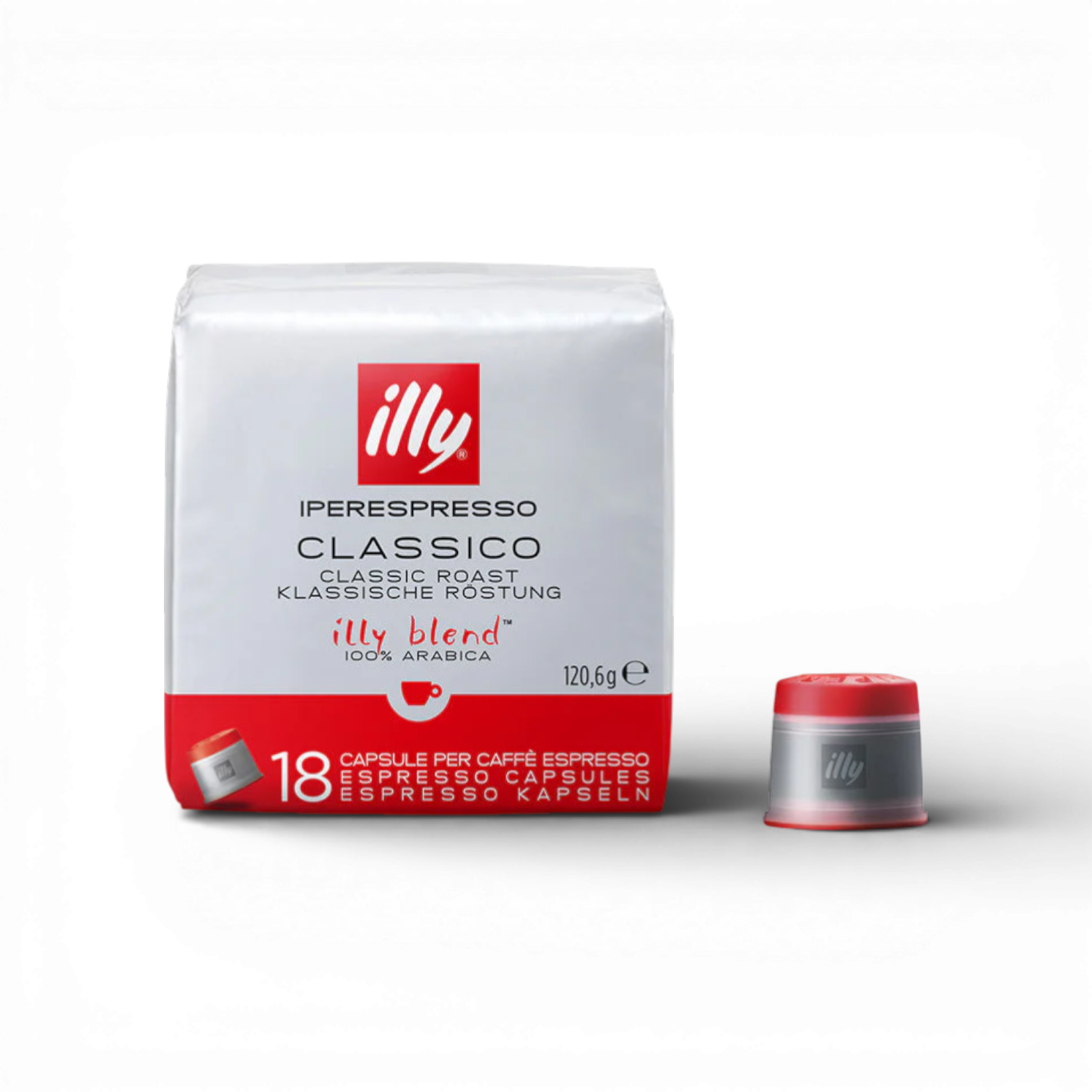 Illy Coffee Capsules Classico – 18 Pieces
